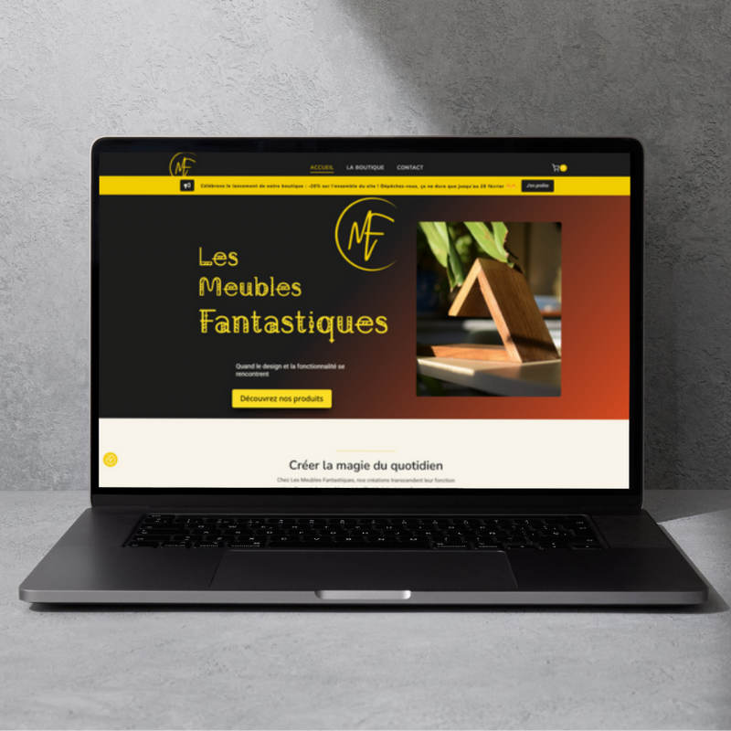 Site ecommerce WordPress réalisé pour les meubles fantastiques. A2lwebconception - Webmaster Mordelles