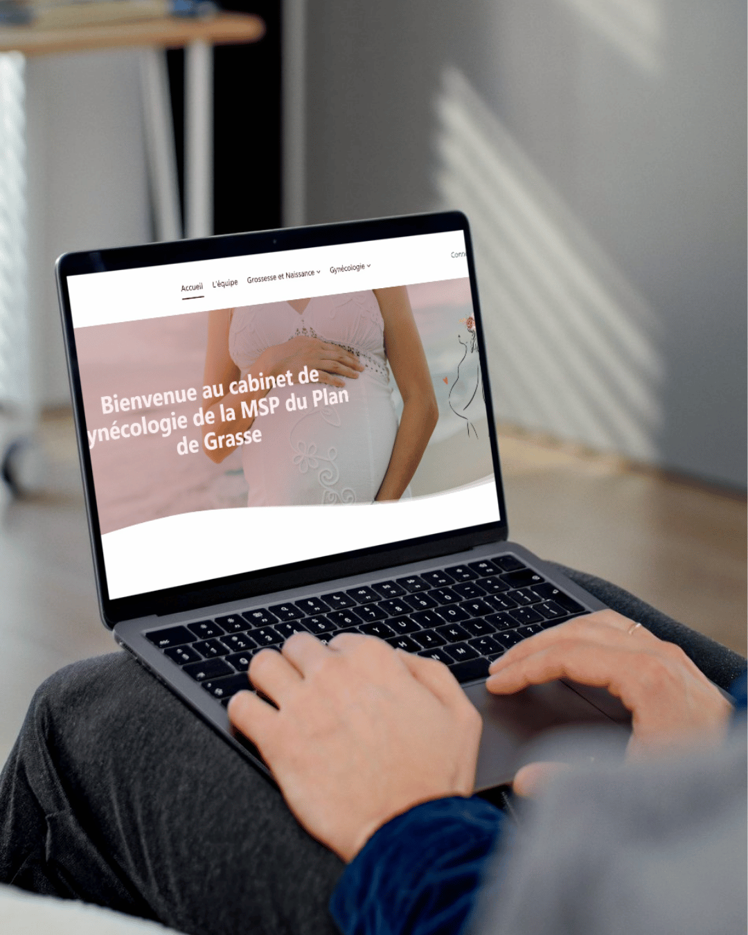 Exemple de site internet pour thérapeute : site pour une gynecologue
